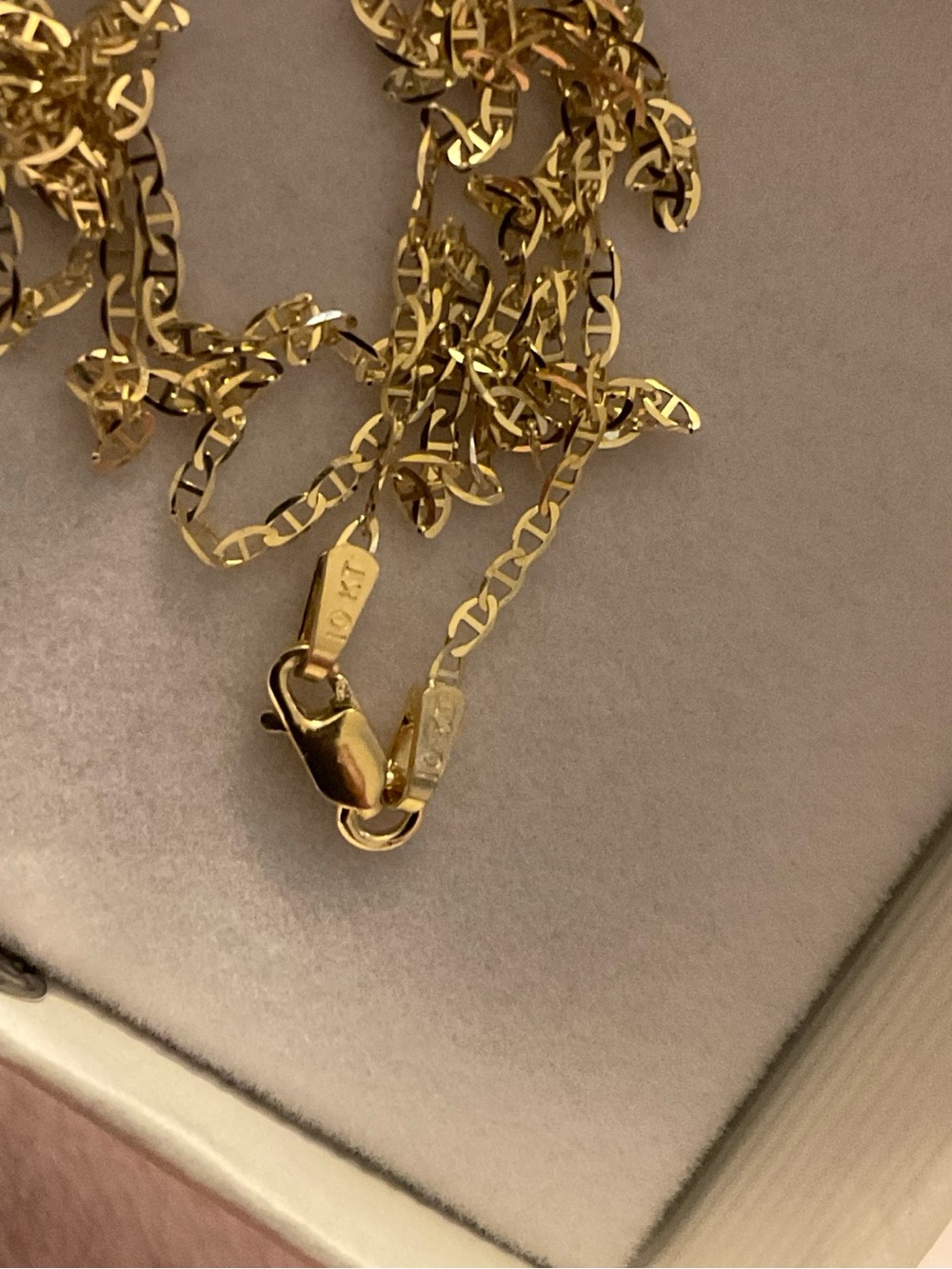 10K Yellow Gold 20” Diamond-Cut Mariner Chain Necklace 1.4mm